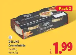 Lidl DELUXE Crème brûlée oferta