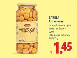 Lidl BARESA Altramuces oferta