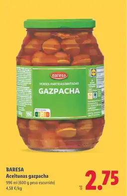 Lidl BARESA Aceitunas gazpacha oferta