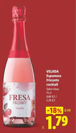 Lidl VELADA Espumoso frizzante cocktail oferta
