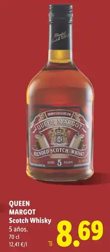 Lidl QUEEN MARGOT Scotch Whisky 5 años oferta