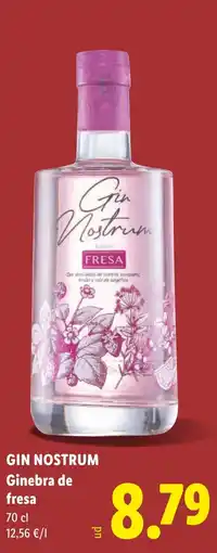 Lidl GIN NOSTRUM Ginebra de oferta