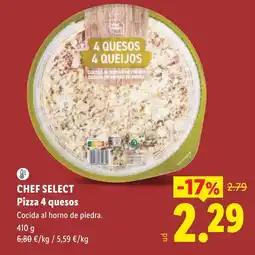Lidl CHEF SELECT Pizza 4 quesos oferta