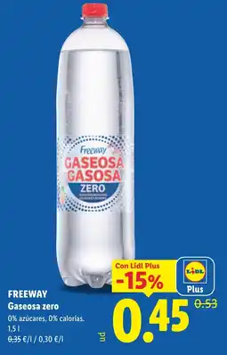 Lidl FREEWAY Gaseosa zero oferta
