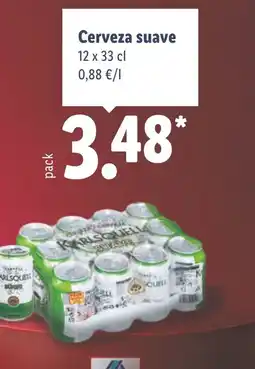 Lidl Cerveza suave oferta