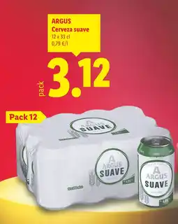 Lidl ARGUS Cerveza suave oferta