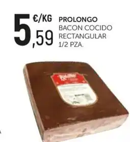 Comerco Cash & Carry PROLONGO Bacon cocido rectangular 1/2 pza. oferta