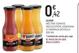 Comerco Cash & Carry JUVER Nectar tomate, melocotón, manzana o naranja botella oferta
