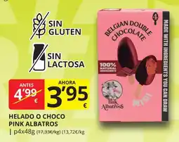 Supermercados MAS PINK ALBATROS Helado o choco oferta
