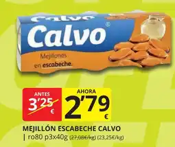 Supermercados MAS CALVO Mejillón escabeche oferta