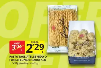 GAROFALO Pasta tagliatelle nido o fusilli lunghi