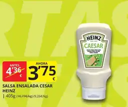 Supermercados MAS HEINZ Salsa ensalada cesar oferta