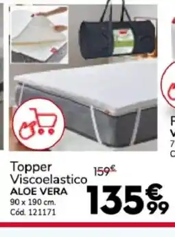 Conforama ALOE VERA Topper Viscoelastico oferta