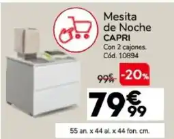 Conforama CAPRI Mesita de Noche oferta