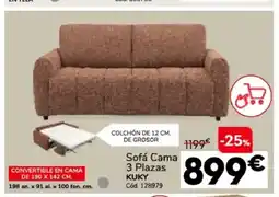 Conforama KUKY Sofá Cama 3 Plazas oferta