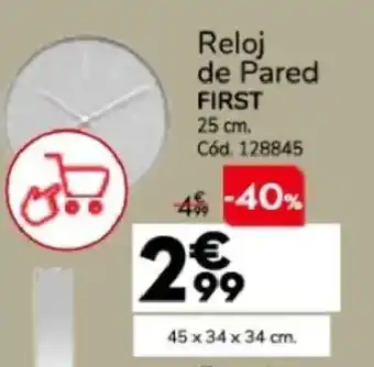 FIRST Reloj de Pared