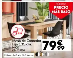 Conforama NICO Mesa de Comedor Fija oferta