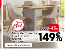 Conforama SELENA Mesa de Comedor Fija oferta