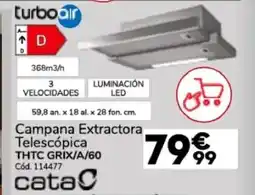 Conforama THTC GRIX/A/60 Campana Extractora Telescópica oferta