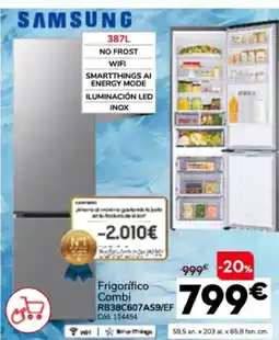 Conforama SAMSUNG Frigorífico Combi RB38C607AS9/ED oferta