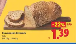 Lidl Pan campeón del mundo oferta