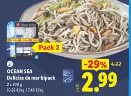 Lidl OCEAN SEA Delicias de mar bipack oferta