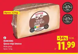 Lidl RONCERO Queso viejo intenso oferta
