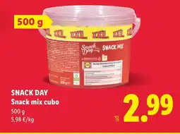 Lidl SNACK DAY Snack mix cubo oferta