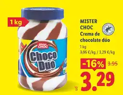 Lidl MISTER CHOC Crema de chocolate dúo oferta