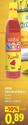 Lidl GOYA Salsa de ají Nativo oferta