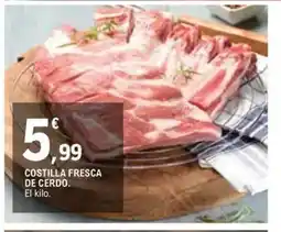 E.Leclerc Costilla fresca de cerdo oferta