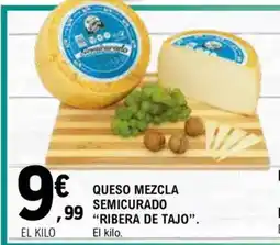 E.Leclerc RIBERA DE TAJO Queso mezcla semicurado oferta