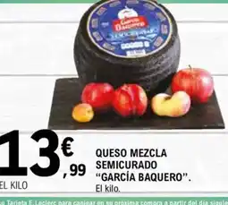 E.Leclerc GARCÍA BAQUERO Queso mezcla semicurado oferta