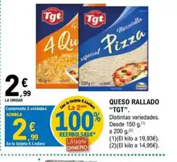 E.Leclerc TGT Queso rallado oferta