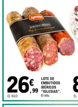 E.Leclerc IGLESIAS Lote de embutidos ibéricos oferta