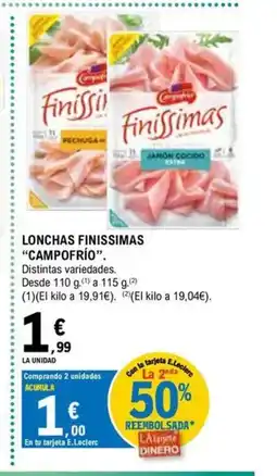 E.Leclerc CAMPOFRÍO Lonchas finissimas oferta