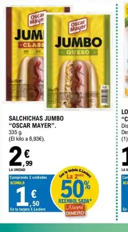 E.Leclerc OSCAR MAYER Salchichas jumbo oferta