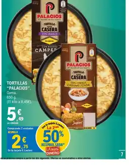 E.Leclerc PALACIOS Tortillas oferta