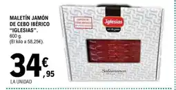 E.Leclerc IGLESIAS" Maletín jamón de cebo ibérico oferta