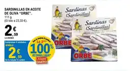 E.Leclerc ORBE Sardinillas en aceite de oliva oferta