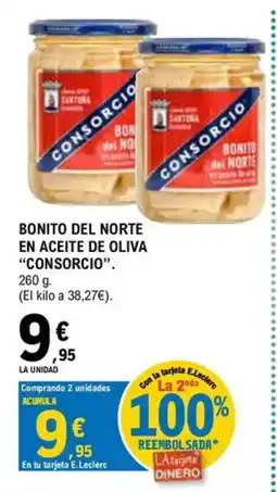 E.Leclerc CONSORCIO Bonito del norte en aceite de oliva oferta