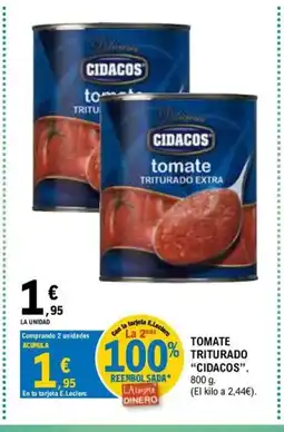 E.Leclerc CIDACOS Tomate triturado oferta