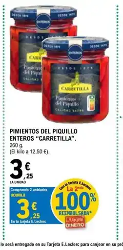 E.Leclerc CARRETILLA Pimientos del piquillo enteros oferta