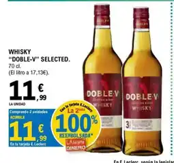 E.Leclerc DOBLE-V Whisky selected oferta
