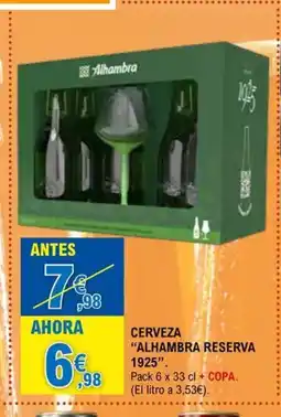E.Leclerc ALHAMBRA 1925 Cerveza reserva oferta