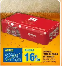 E.Leclerc MAHOU CINCO ESTRELLAS Cerveza oferta