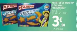 E.Leclerc PESCANOVA Peskitos de merluza o salmón oferta