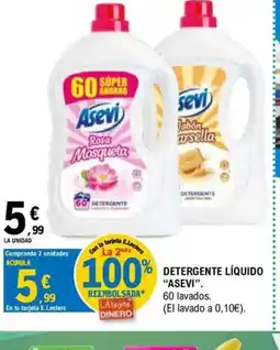 E.Leclerc ASEVI". Detergente líquido oferta
