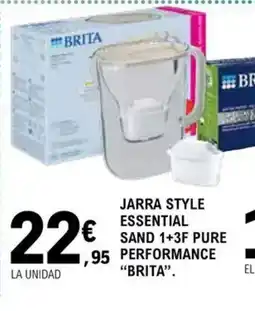 E.Leclerc BRITA Jarra style essential sand 1+3f pure performance oferta
