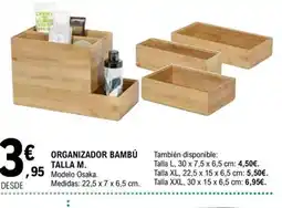E.Leclerc Organizador bambú talla m. oferta